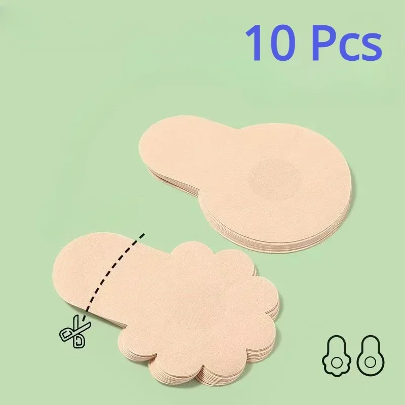 10pcs Women's Invisible Breast - Nipple Cover Pasties recension och pris