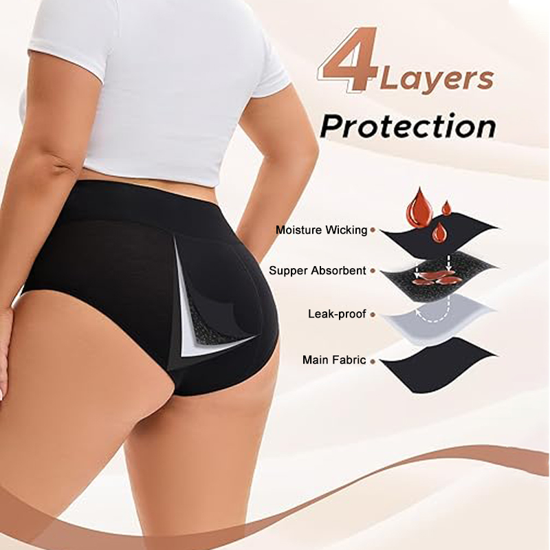 Heavy Flow Menstrual Panties 4 - Period Panty Absorbent recension och pris